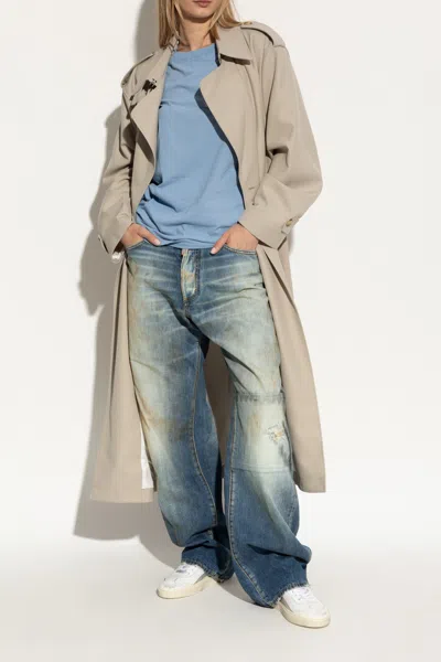 Dsquared2 Sneakers Rider In Pelle Bianca  Donna