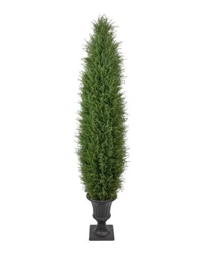 Northlight Real Touch™ Artificial Cedar Pine Arborvitae Tree In Urn Style Pot, Unlit