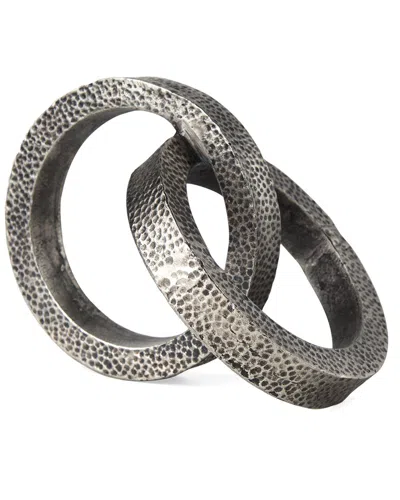 Mercana Rafiki Set Of 2 Hammered Conjoined Circles