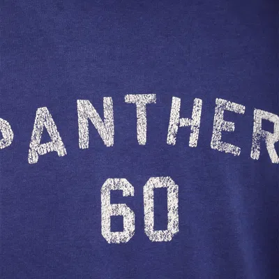 Valentino Panther Graphic Print Crew Neck T-shirt In Blue