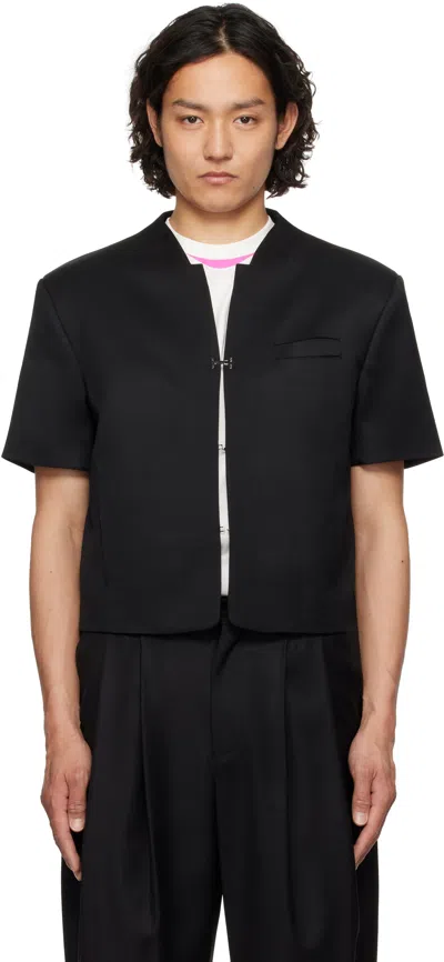 Ader Error Black Set-up Blazer Overshirt In Black