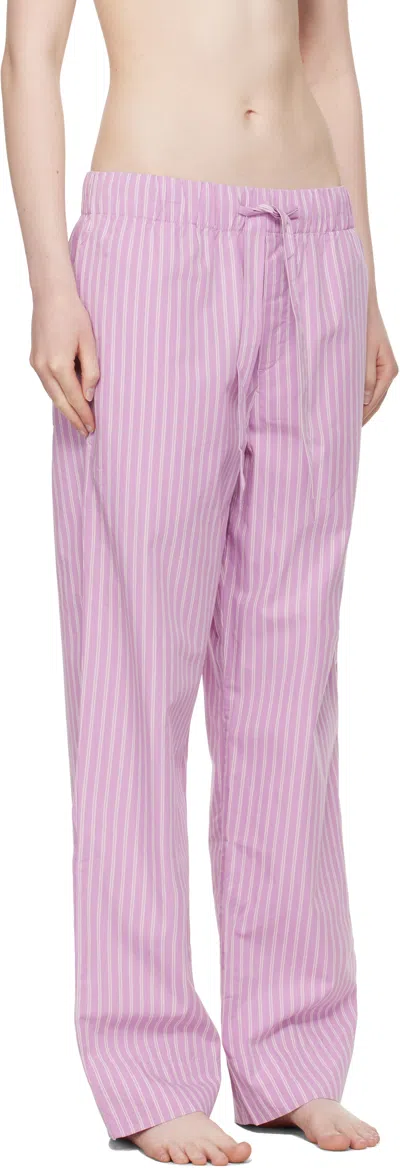 Tekla Pink Poplin Pyjama Pants In Pink