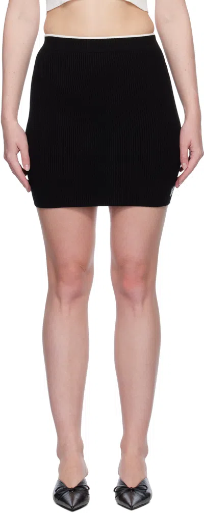 Amiri Black Ma Miniskirt In Black