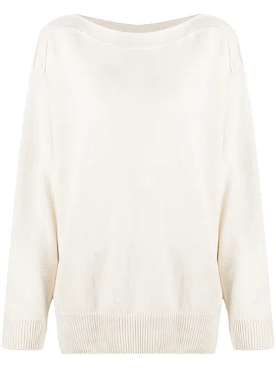 一字领针织毛衣