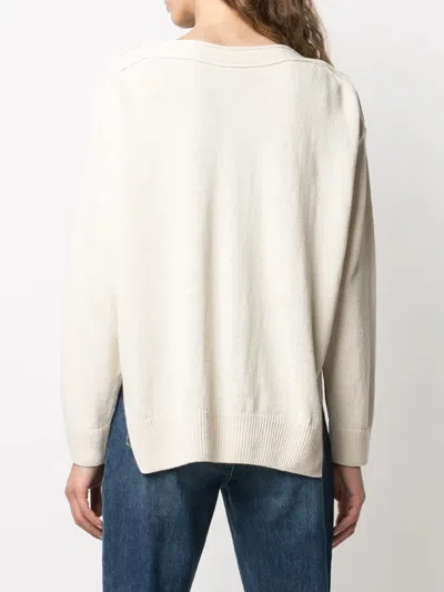 一字领针织毛衣