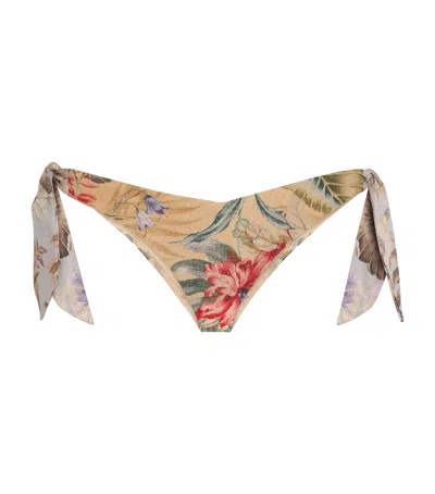 Zimmermann Daylight Tie-side Bikini Bottom In Neutral