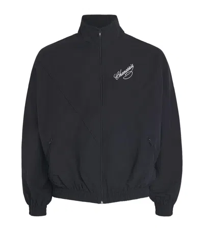Willy Chavarria Ruff Rider Track Jacket In Black