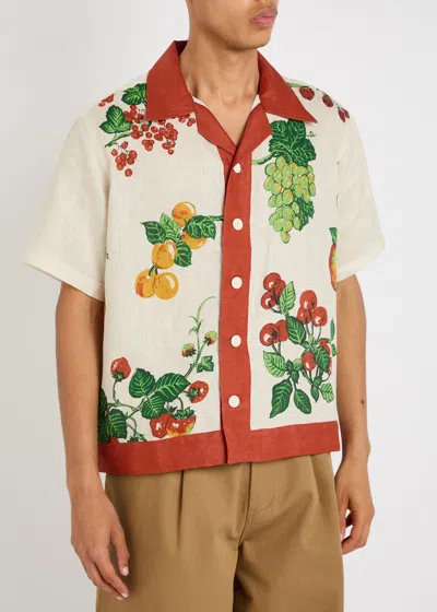 S.s. Daley Ss Daley Picnic Printed Linen Shirt
