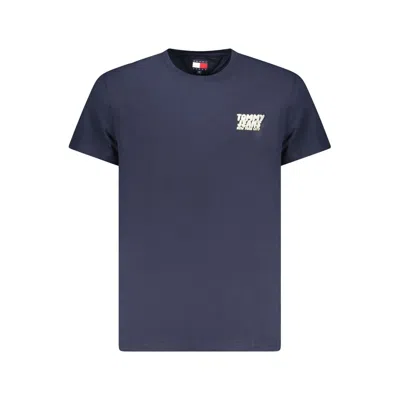 Tommy Hilfiger Blue Cotton Men T-shirt In Blue