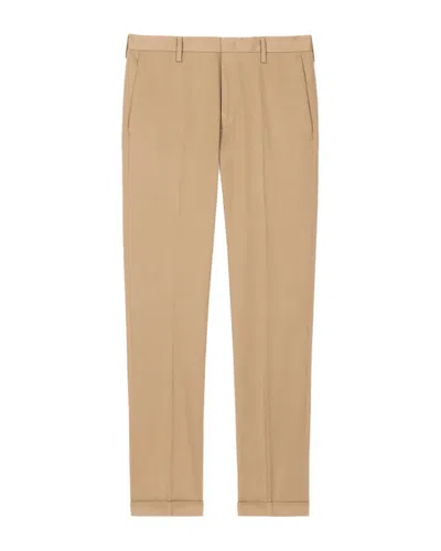 Paul Smith Tailored Beige Chinos With Turn-up Hems In Neutral