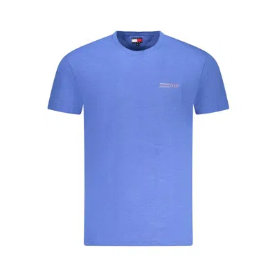 Tommy Hilfiger Blue Cotton Men T-shirt In Blue