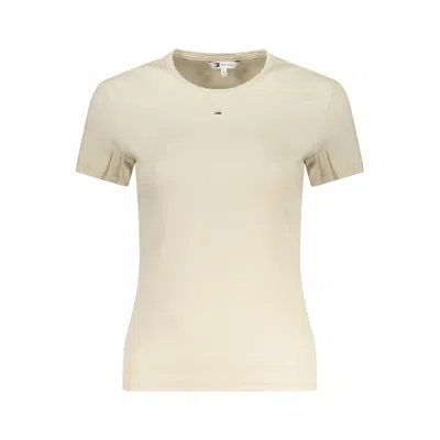 Tommy Hilfiger Beige Cotton Women T-shirt In Neutral