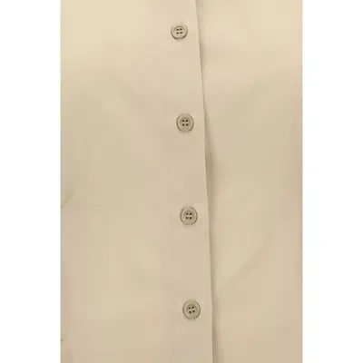 Pinko Belted Habotai Shirt In Neutral