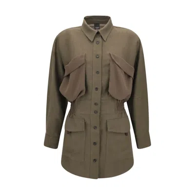Pinko Lightweight Shacket With Pockets