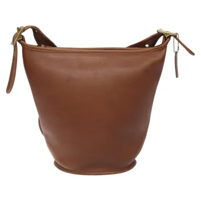 Pre-owned Coach Leather Shoulder Bag () In Brown