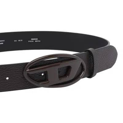 Diesel Oval D-buckle Leather Belt