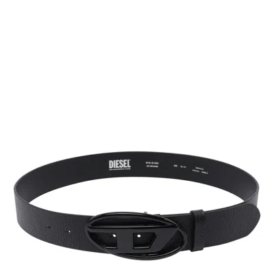 Diesel Oval D-buckle Leather Belt