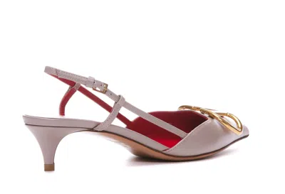 Valentino Vlogo Pumps In Gray