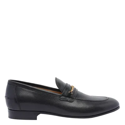 Valentino Garavani Men Vlogo Signautre Leather Loafers In Black
