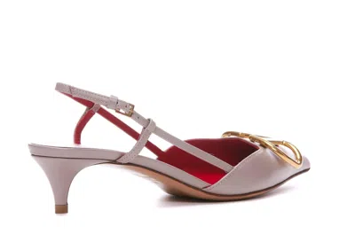 Valentino Vlogo Pumps In Gray