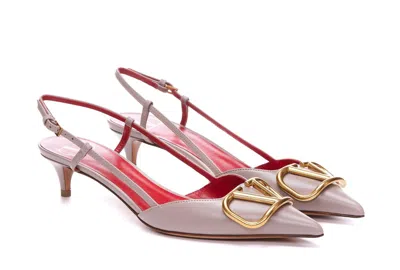 Valentino Vlogo Pumps In Gray
