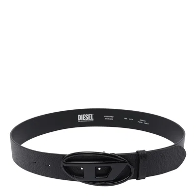 Diesel Oval D-buckle Leather Belt