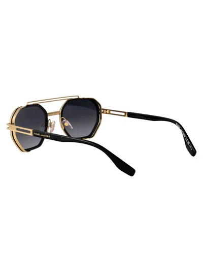 Marc Jacobs Geometric-frame Sunglasses In Black