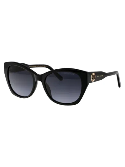 Marc Jacobs Black Injectate Sunglasses In Black