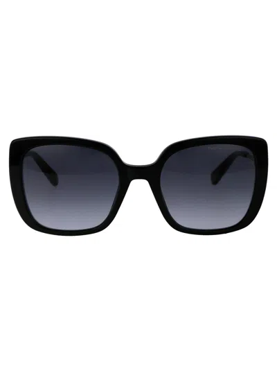 Marc Jacobs Black Metal Sunglasses In Black