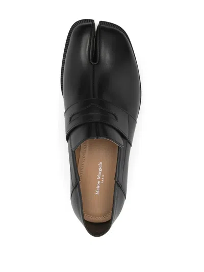 Maison Margiela Tabi Split-toe Glossed-leather Loafers