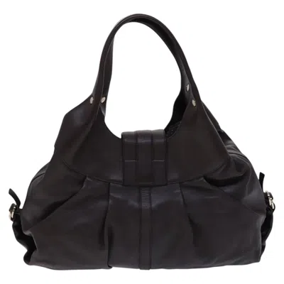 Pre-owned Bulgari Chandra Brown Leather Shoulder Bag ()