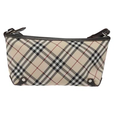 Pre-owned Burberry Blue Label Beige Canvas Clutch Bag ()