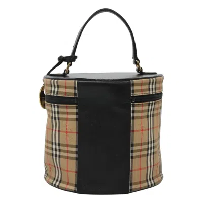Pre-owned Burberry Haymarket Beige Canvas Clutch Bag ()