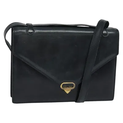 Pre-owned Celine Céline - Navy Leather Shoulder Bag ()