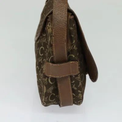 Pre-owned Celine Céline Macadam Brown Canvas Shoulder Bag ()