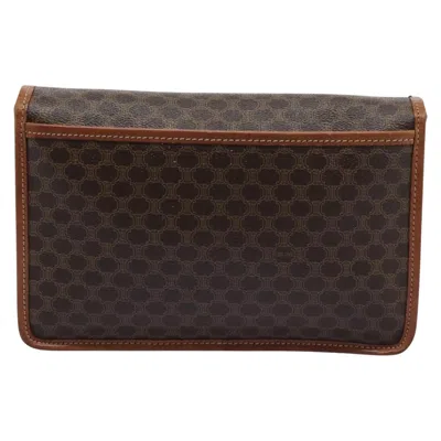 Pre-owned Celine Céline Macadam Brown Canvas Shoulder Bag ()