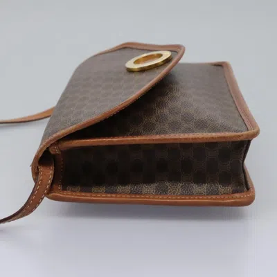 Pre-owned Celine Céline Macadam Brown Canvas Shoulder Bag ()