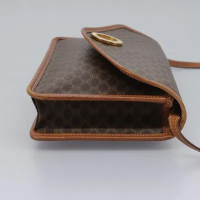 Pre-owned Celine Céline Macadam Brown Canvas Shoulder Bag ()