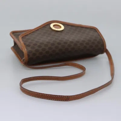 Pre-owned Celine Céline Macadam Brown Canvas Shoulder Bag ()