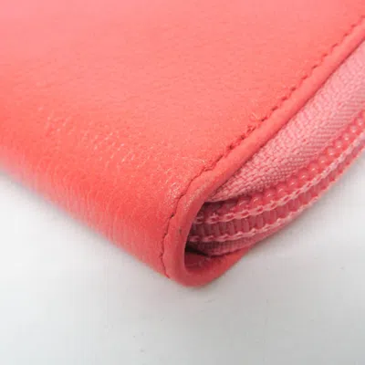 Pre-owned Chanel Pink Leather Wallet  ()