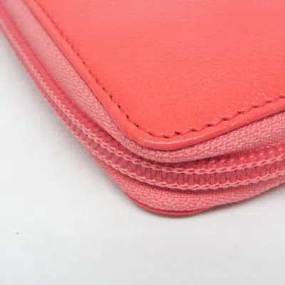 Pre-owned Chanel Pink Leather Wallet  ()