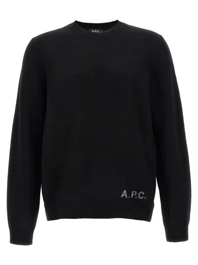 Apc A.p.c. Edward Knit Sweater In Black
