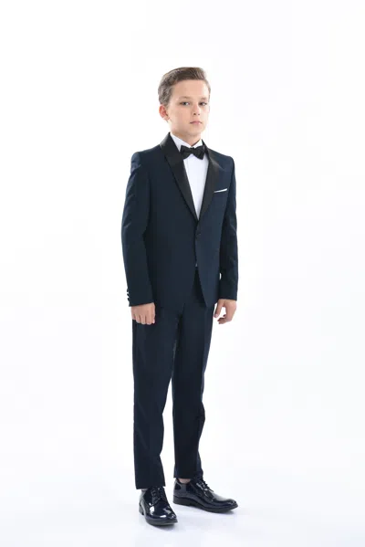 Moustache Navy Shawl Lapel Suit By Childsplay Clothing
