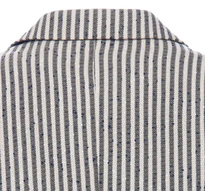 Moustache Beige Olivero Striped Casual Dress Outfit By Childsplay Clothing