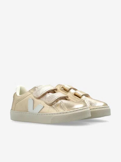 Veja Girls Chromefree Leather Small Esplar Traners