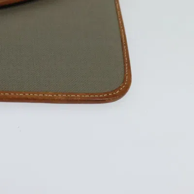 Pre-owned Dior Oblique Grey Canvas Clutch Bag ()