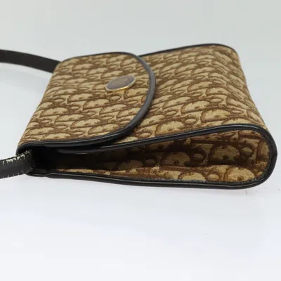 Pre-owned Dior Trotter Brown Canvas Shoulder Bag ()