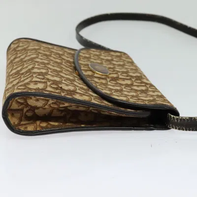 Pre-owned Dior Trotter Brown Canvas Shoulder Bag ()