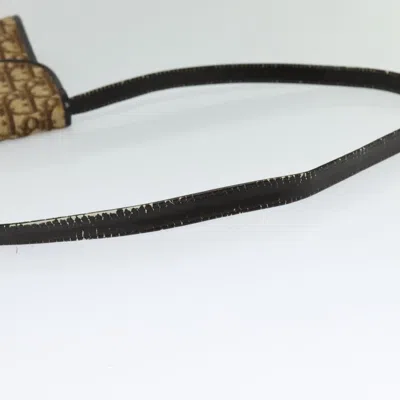 Pre-owned Dior Trotter Brown Canvas Shoulder Bag ()