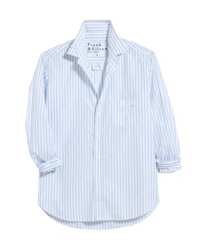 Frank And Eileen Eileen Button Up Blue Mens Stripe